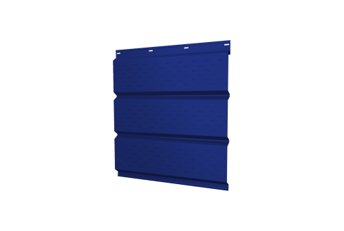 Софит металлический полная перфорация 0,45 PE с пленкой RAL 5002 ультрамариново-синий