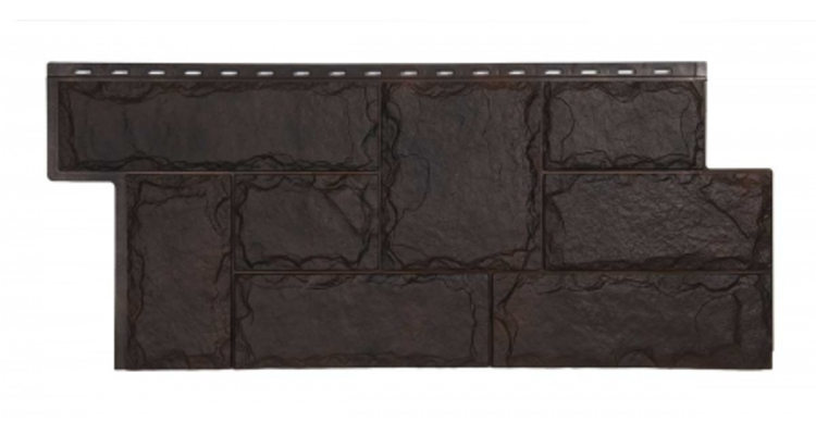 Фасадная панель Т-Сайдинг ЭКО-2 Гранит Марсель Венге