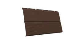 ЭкоБрус 0,345 Gofr GL 0.45 Drap с пленкой RAL 8017 шоколад