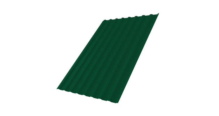 Профнастил С20В 0,45 PE с пленкой RAL 6005 зеленый мох