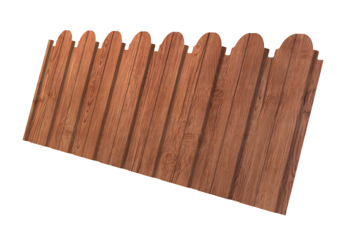 Профнастил С10B фигурный 0,45 Print Elite Rowan TwinColor