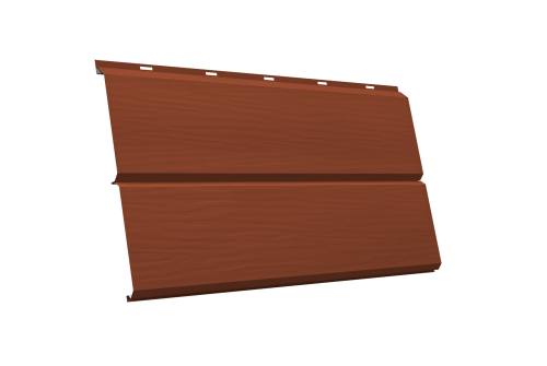 ЭкоБрус 3D GL 0.45 PE с пленкой RAL 8004 терракота