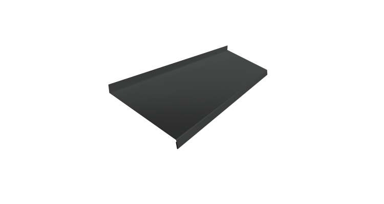 Отлив простой 250 0,5 Satin с пленкой RAL 7016 антрацитово-серый (2м)