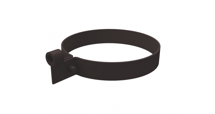 Хомут трубы Lite ПВХ Grand Line темно-коричневый (RR 32)