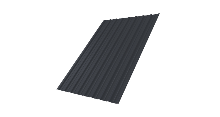 Профнастил С10A 0,45 Drap ST RAL 7024 мокрый асфальт