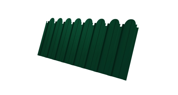 Профнастил С10A фигурный 0,45 Drap TX RAL 6005 зеленый мох