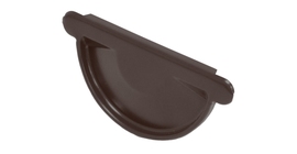 Заглушка торцевая универсальная 125 мм Мatt RAL 8017 шоколад