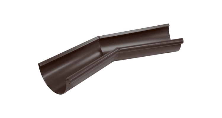 Угол желоба внутренний 135 гр 125 мм Мatt RAL 8017 шоколад
