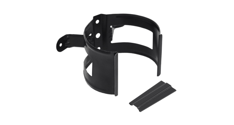 Кронштейн трубы на дерево 100 мм Мatt RAL 9005 черный