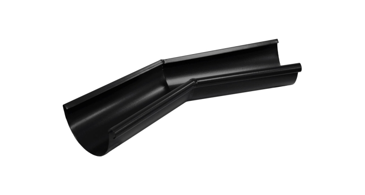 Угол желоба внутренний 135 гр 150 мм Мatt RAL 9005 черный