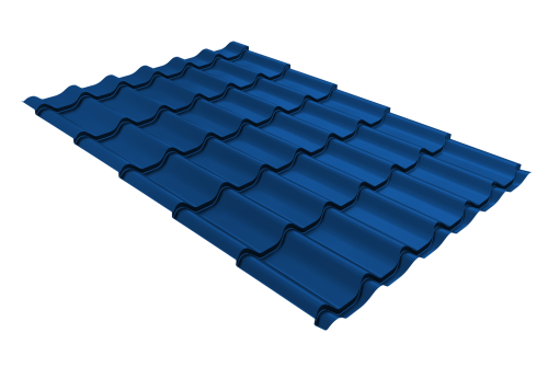 Металлочерепица классик 0,4 PE RAL 5005 сигнальный синий