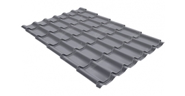 Металлочерепица Модерн Grand Line 0.45 PE RAL 7004 сигнальный серый