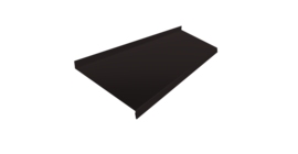 Отлив простой 200 0,5 Satin Matt RAL 9005 черный (3м)