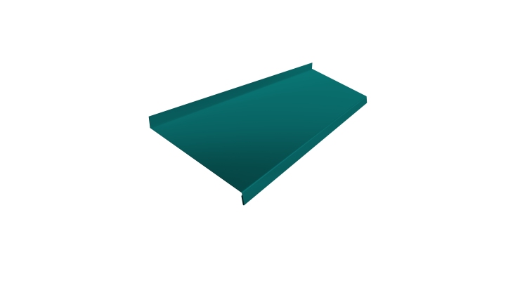 Отлив простой 250 0,45 PE с пленкой RAL 5021 водная синь (3м)