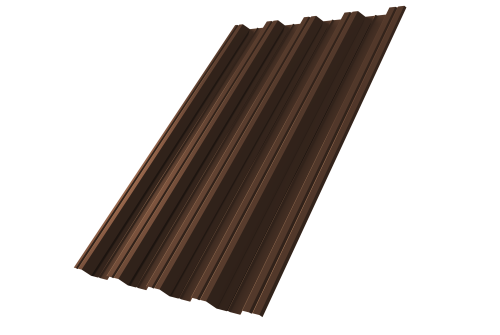 Профнастил НС44 0,5 Satin RAL 8017 шоколад