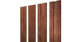 Штакетник Twin с прямым резом 0,45 Print Premium Rowan Fresh TwinColor