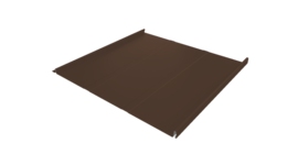 Фальц двойной стоячий Line Grand Line 0,5 PurLite Matt с пленкой на замках RAL 8017 шоколад