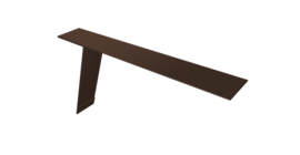 Планка карнизная фальц Grand Line 130х80 0,45 Drap TwinColor RAL 8017 шоколад (2м)