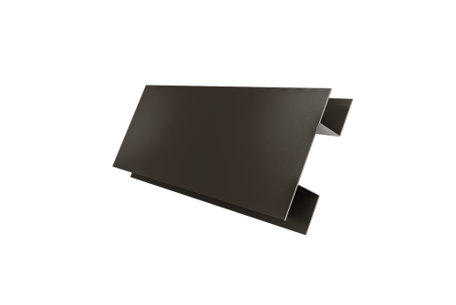 Планка H-образная Блок-хаус new 0,5 Satin с пленкой RR 32 темно-коричневый (3м)