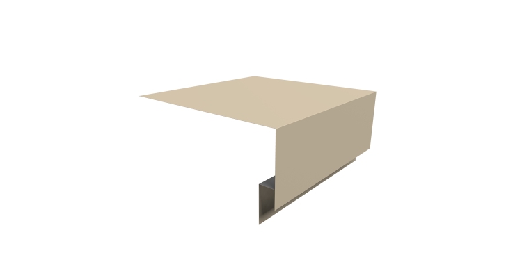 Планка околооконная сложная Блок-хаус new 200х75х27 0,45 Drap TX RAL 1015 светлая слоновая кость (3м)