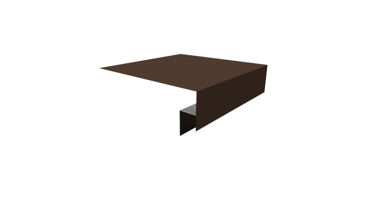 Планка околооконная сложная Блок-хаус new 250х50х27 (j-фаска) 0,45 Drap TX RAL 8017 шоколад (2м)