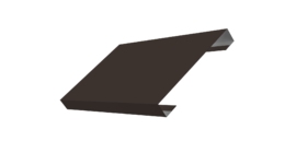 Ламель лицевая 150 забора жалюзи Texas 0.5 Drap с пленкой RR 32 темно-коричневый