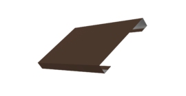 Ламель лицевая 150 забора жалюзи Texas 0.5 Drap с пленкой RAL 8017 шоколад