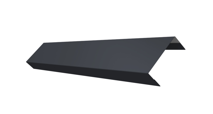 Ламель обратная 50 забора жалюзи Texas 0.5 Velur X с пленкой RAL 7024 мокрый асфальт