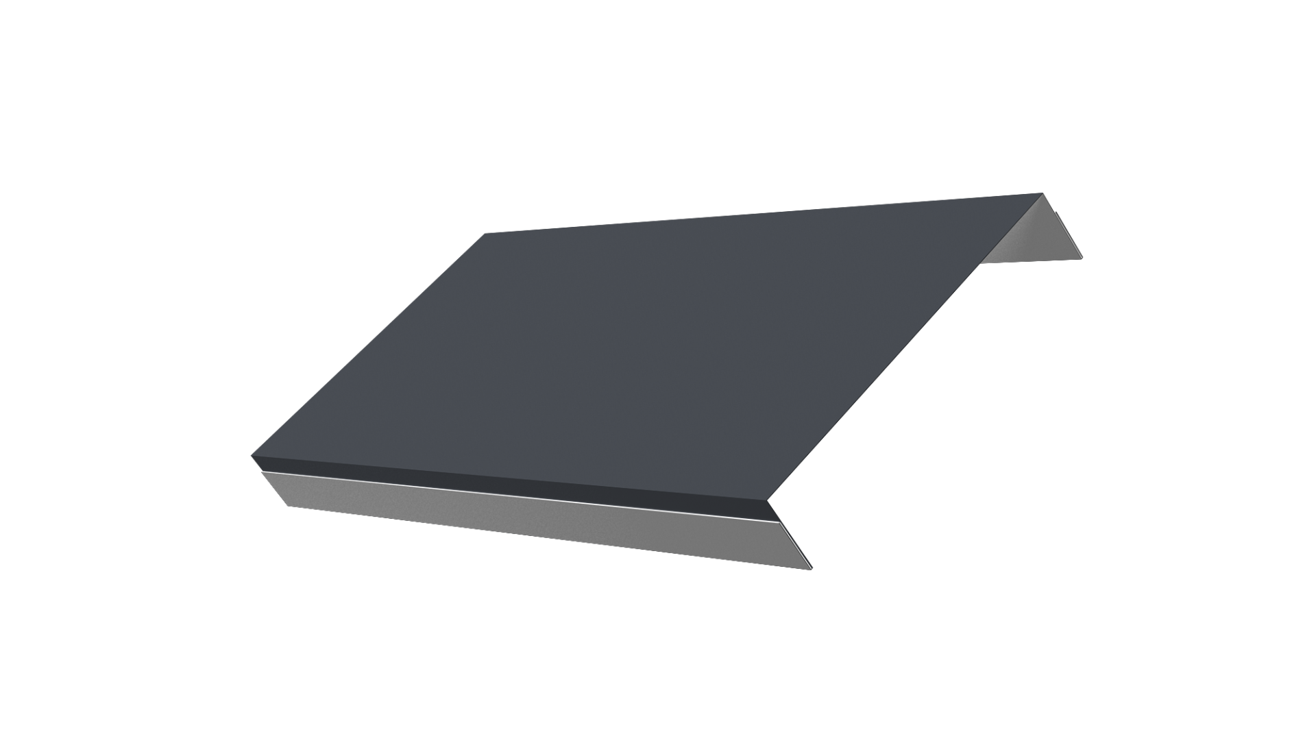 Ламель обратная 125 забора жалюзи Texas 0.5 Satin с пленкой RAL 7024 мокрый асфальт