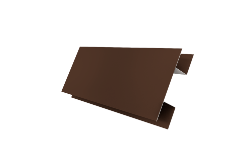Планка H-образная Экобрус 0,45 Drap TX RAL 8017 шоколад (2м)