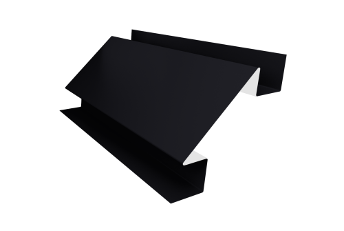 Планка угла внутреннего сложного Экобрус Grand Line 0,5 Satin Matt RAL 9005 черный (2м)