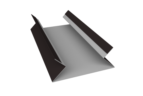 Планка угла внутреннего составная верхняя 0,5 Drap TX RAL 9005 черный (2м)