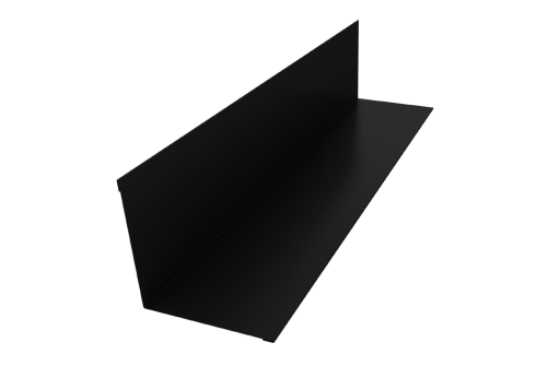 Угол внутренний 110х110 0,45 Drap TX RAL 9005 черный (2м)