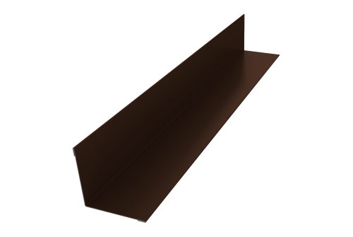 Угол внутренний 30х30 0,45 PE с пленкой RAL 8017 шоколад (2м)