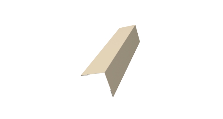 Угол внешний 50х50 0,5 Satin с пленкой RAL 1015 светлая слоновая кость (3м)