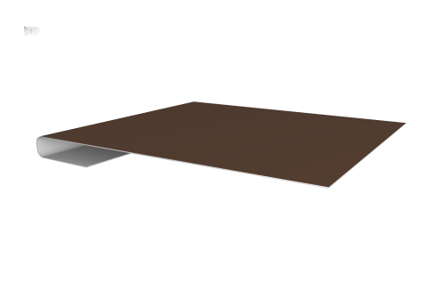 Планка завершающая 0,45 PE с пленкой RAL 8017 шоколад (2м)