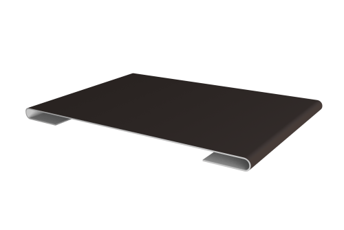 Планка стыковочная 0,5 Satin с пленкой RR 32 темно-коричневый (3м)