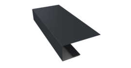 J-Профиль 18мм 0,45 Drap RAL 7024 мокрый асфальт (3м)