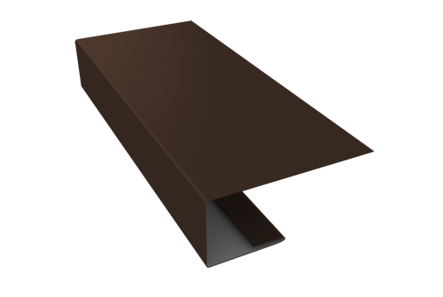 J-Профиль 18мм 0,5 Satin с пленкой RAL 8017 шоколад (3м)