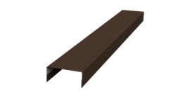 Крышка 30х15 жалюзи Texas 0,45 Drap RAL 8017 шоколад (3м)