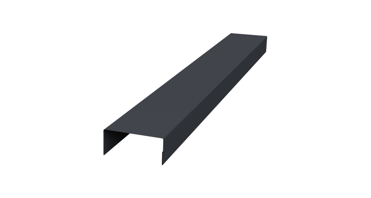 Крышка 30х20 жалюзи Texas 0,5 Rooftop Бархат RAL 7024 мокрый асфальт (2,5м)