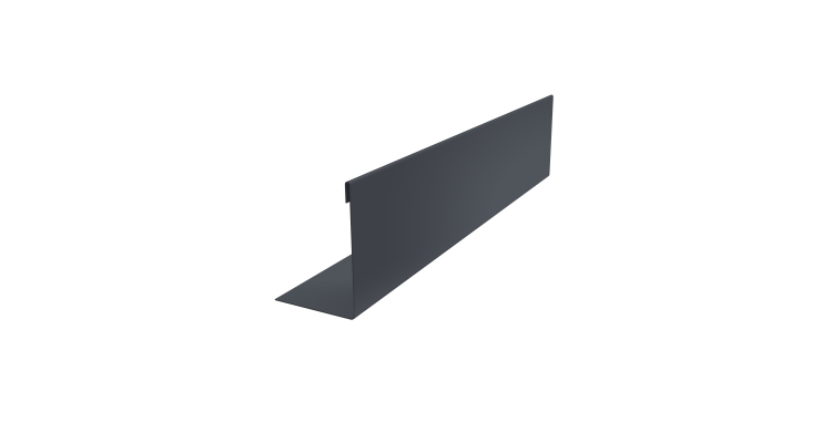 Нащельник 125 Texas 25х35 0,45 Drap-double TX RAL 7024 мокрый асфальт (L1,8)