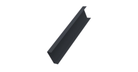 Декоративная накладка на столб универсальная 60х60 для забора жалюзи 0,5 Atlas X RAL 7024 мокрый асфальт (2,5м)